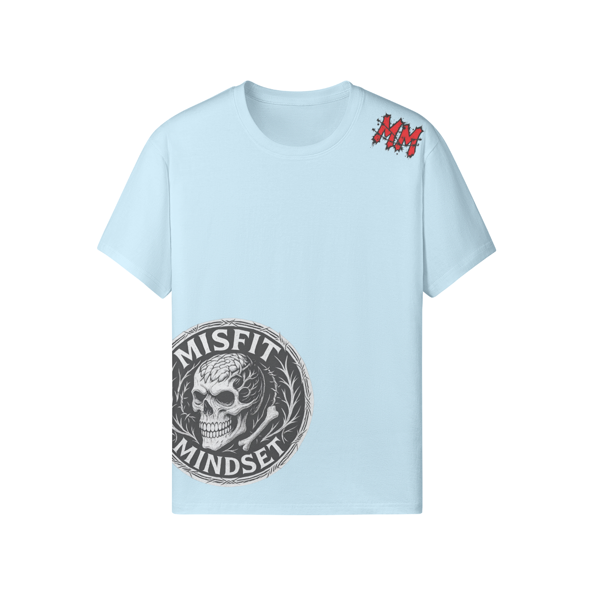 Misfit Mindset Outsider Tee - Gothic outsider design on black t-shirt