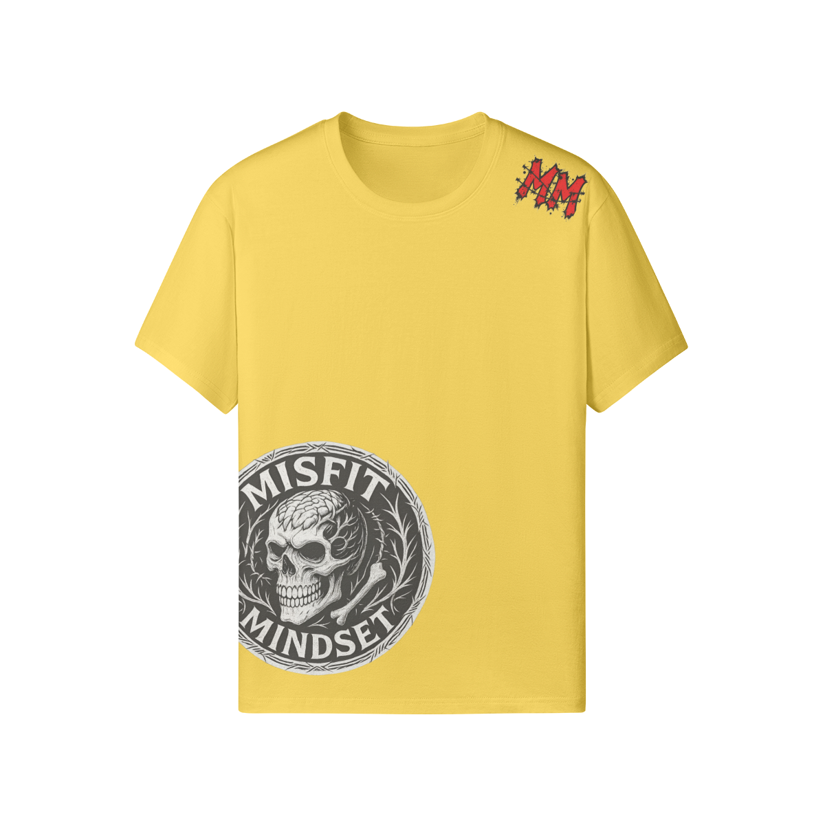 Misfit Mindset Outsider Tee - Gothic outsider design on black t-shirt