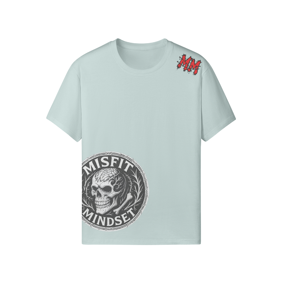 Misfit Mindset Outsider Tee - Gothic outsider design on black t-shirt
