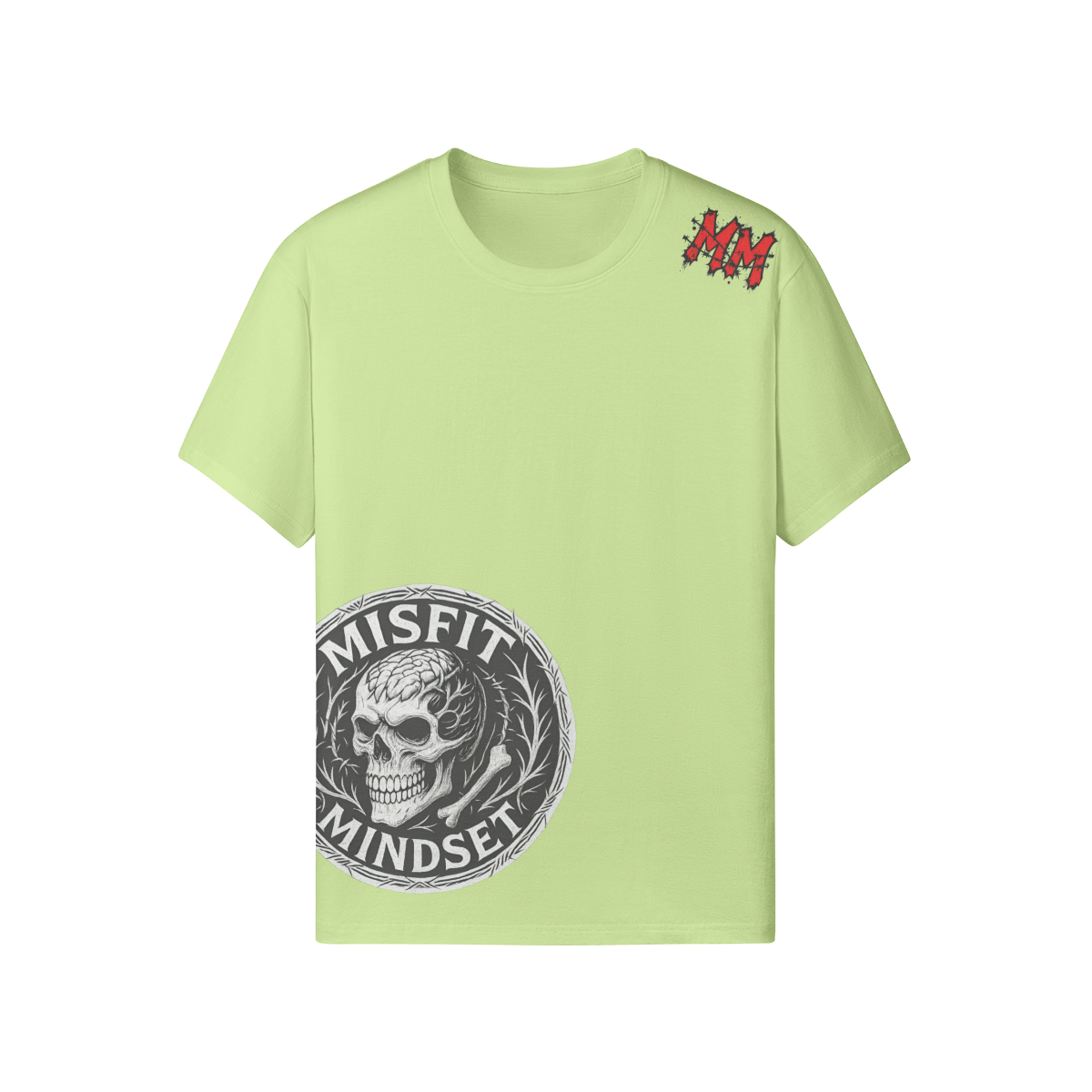 Misfit Mindset Outsider Tee - Gothic outsider design on black t-shirt