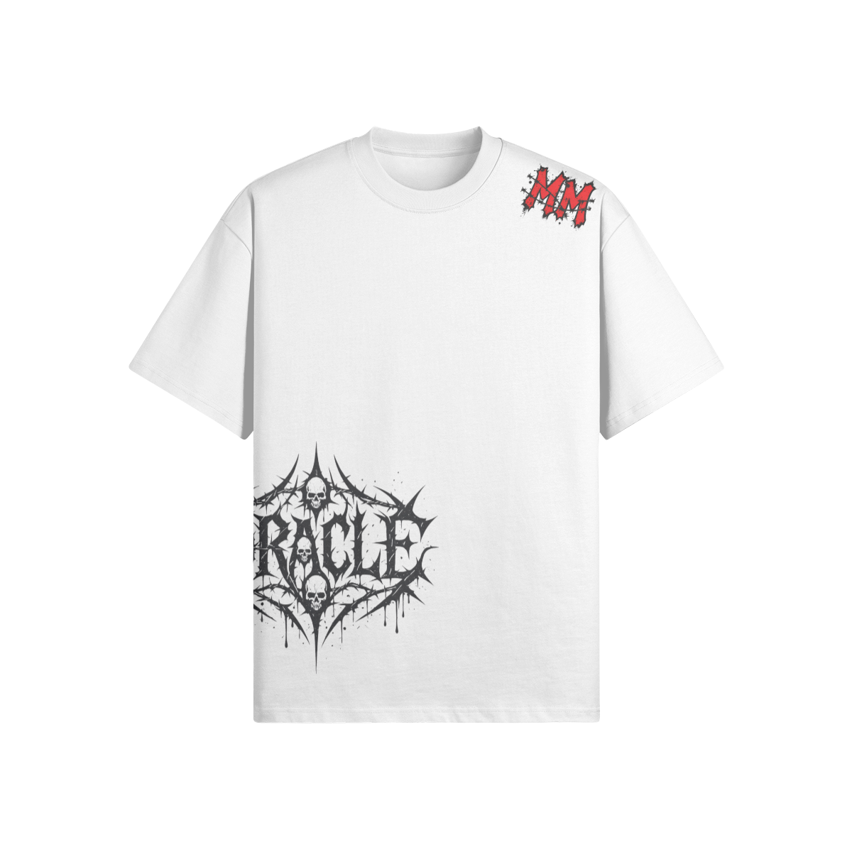Misfit Mindset Oracle Conjure Tee - Deathcore conjure design on black t-shirt