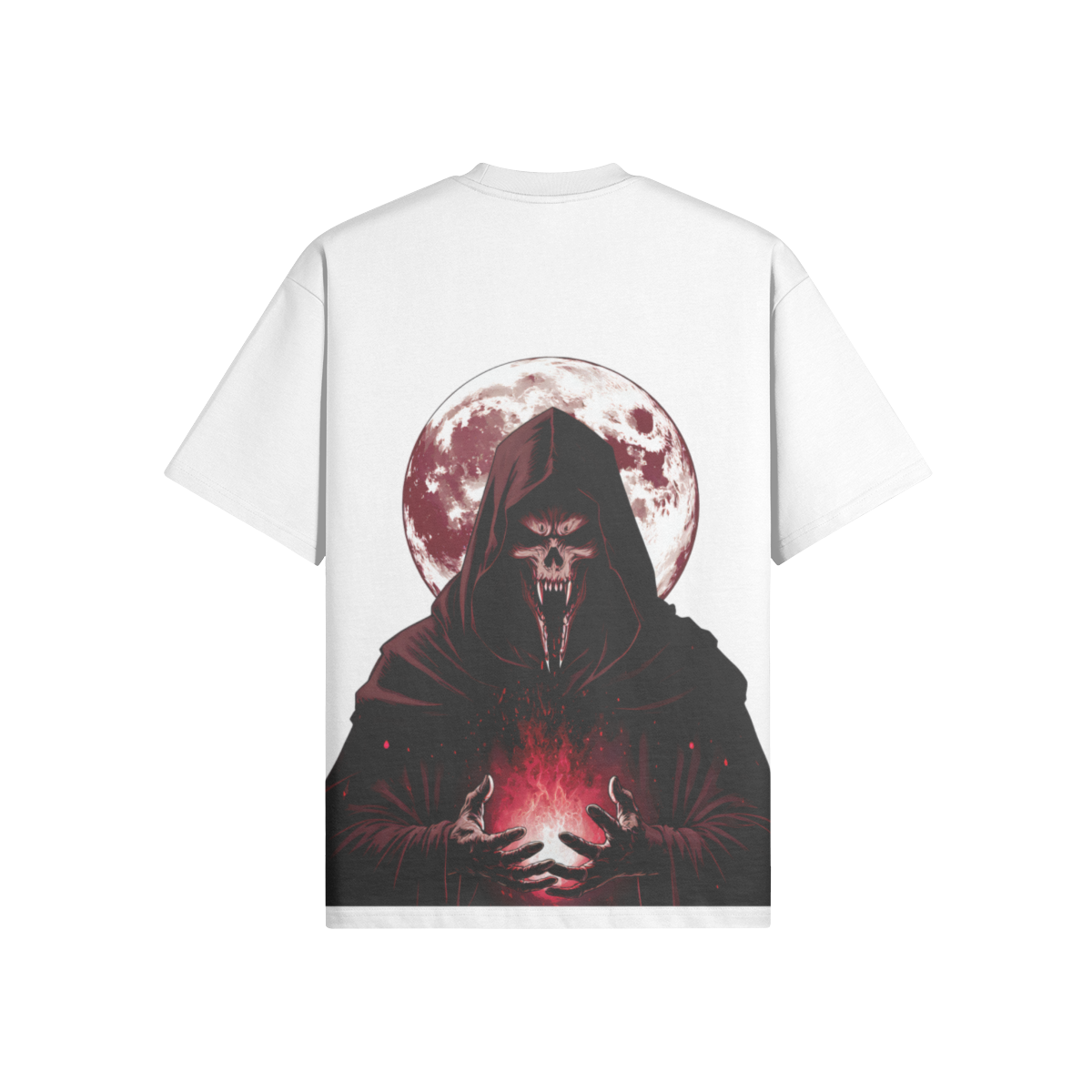 Misfit Mindset Oracle Blood Moon Tee - Deathcore blood moon design on black t-shirt