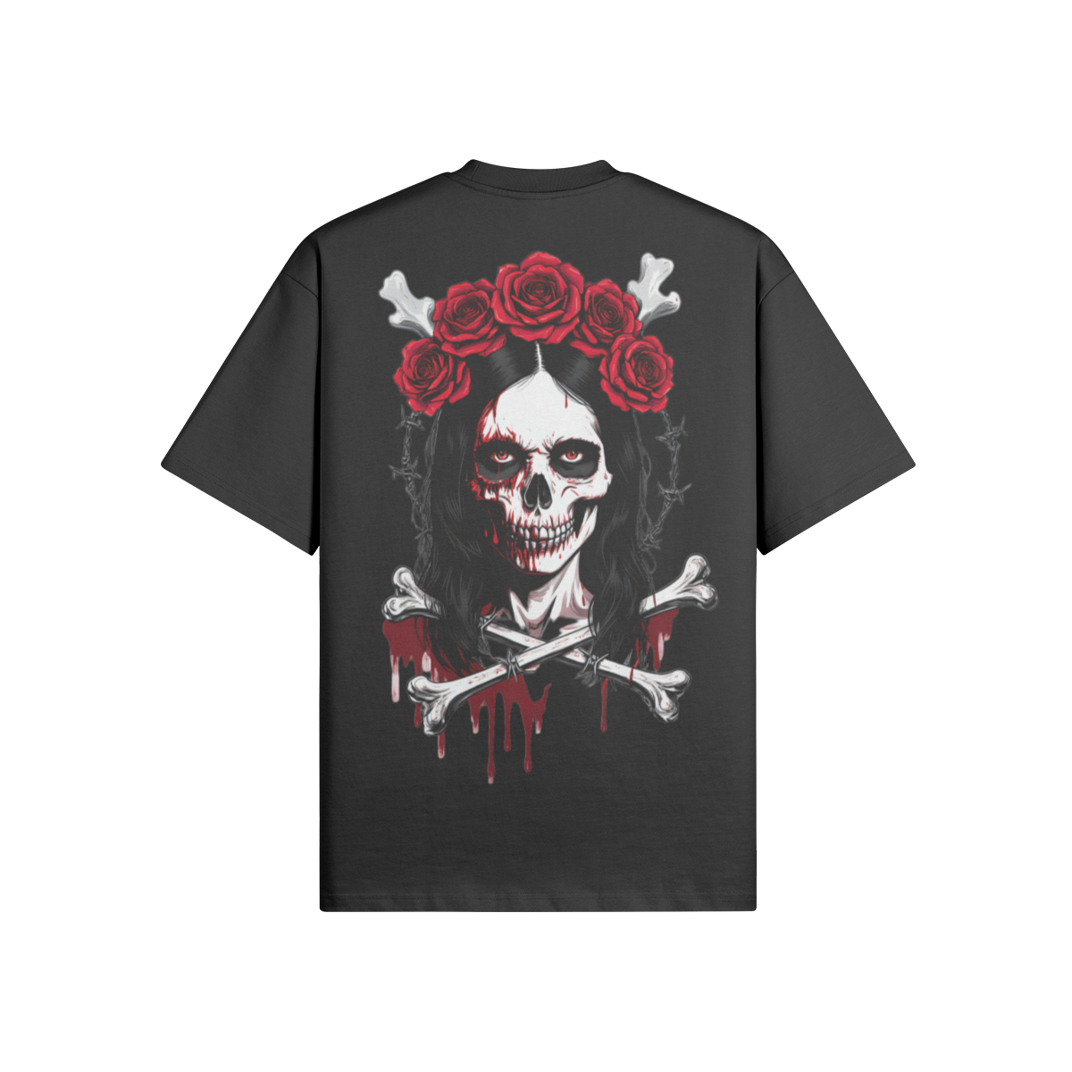 Misfit Mindset Paper Doll Tee - Gothic paper doll design on black t-shirt