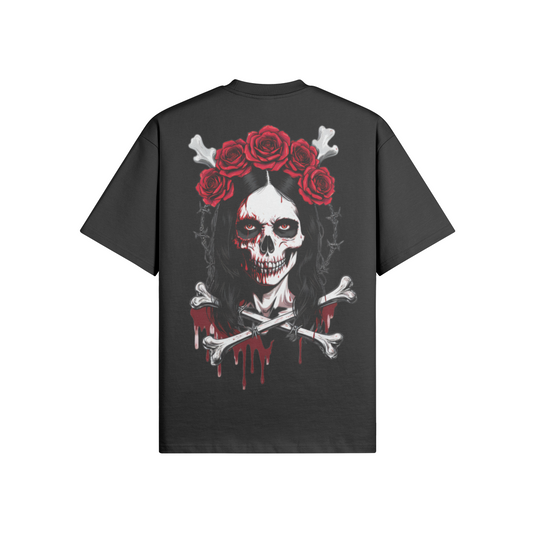 Misfit Mindset Paper Doll Tee - Gothic paper doll design on black t-shirt