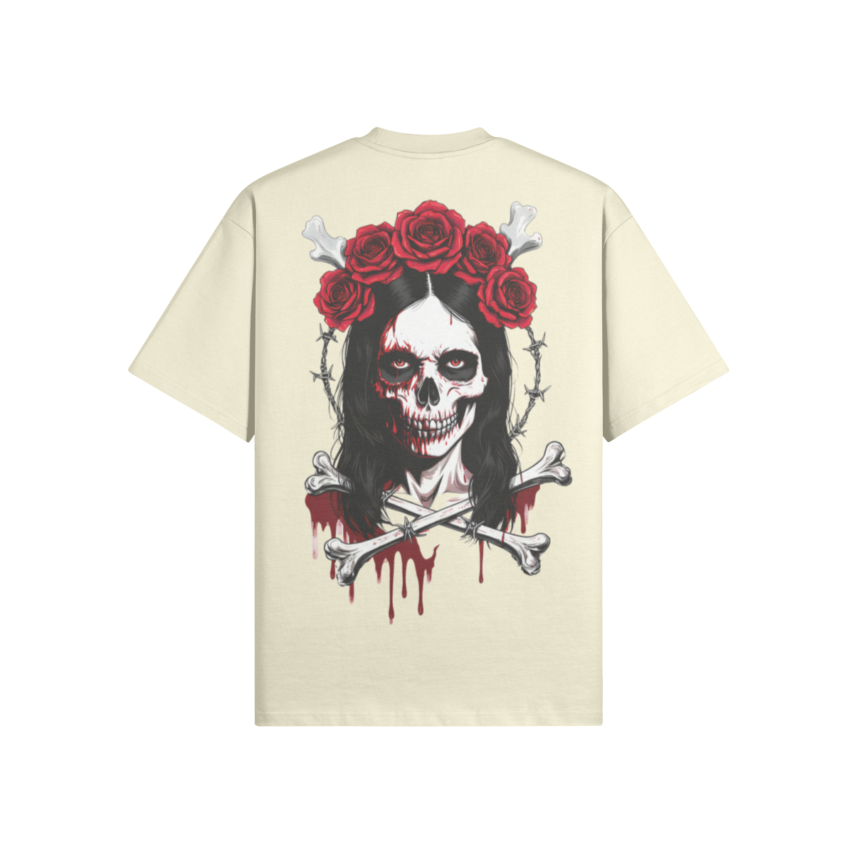 Misfit Mindset Paper Doll Tee - Gothic paper doll design on black t-shirt