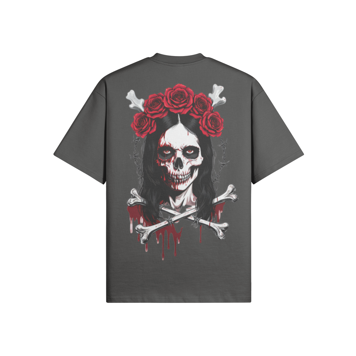 Misfit Mindset Paper Doll Tee - Gothic paper doll design on black t-shirt