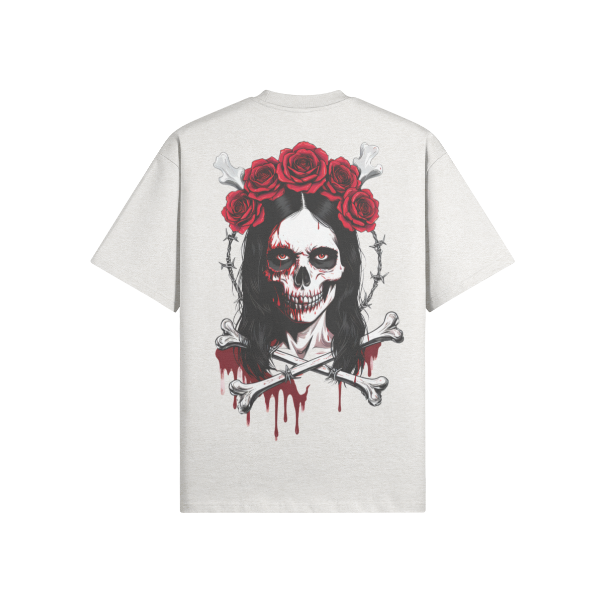 Misfit Mindset Paper Doll Tee - Gothic paper doll design on black t-shirt