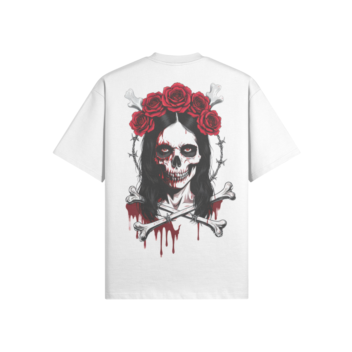Misfit Mindset Paper Doll Tee - Gothic paper doll design on black t-shirt