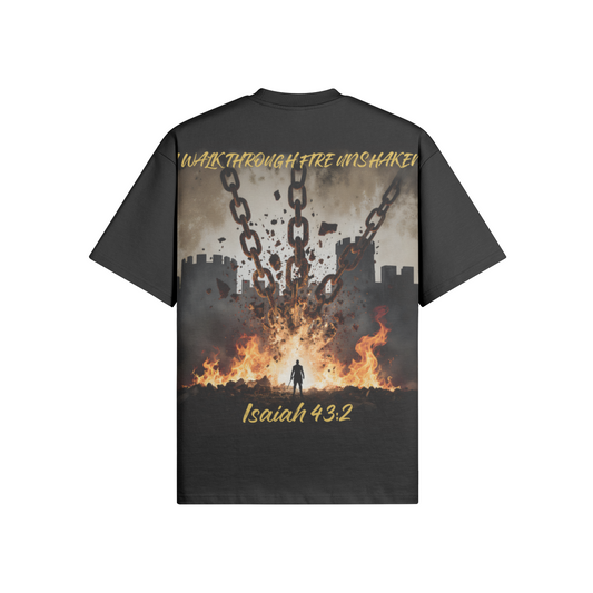 Misfit Mindset Unshaken Tee - Gothic metalcore design on black t-shirt