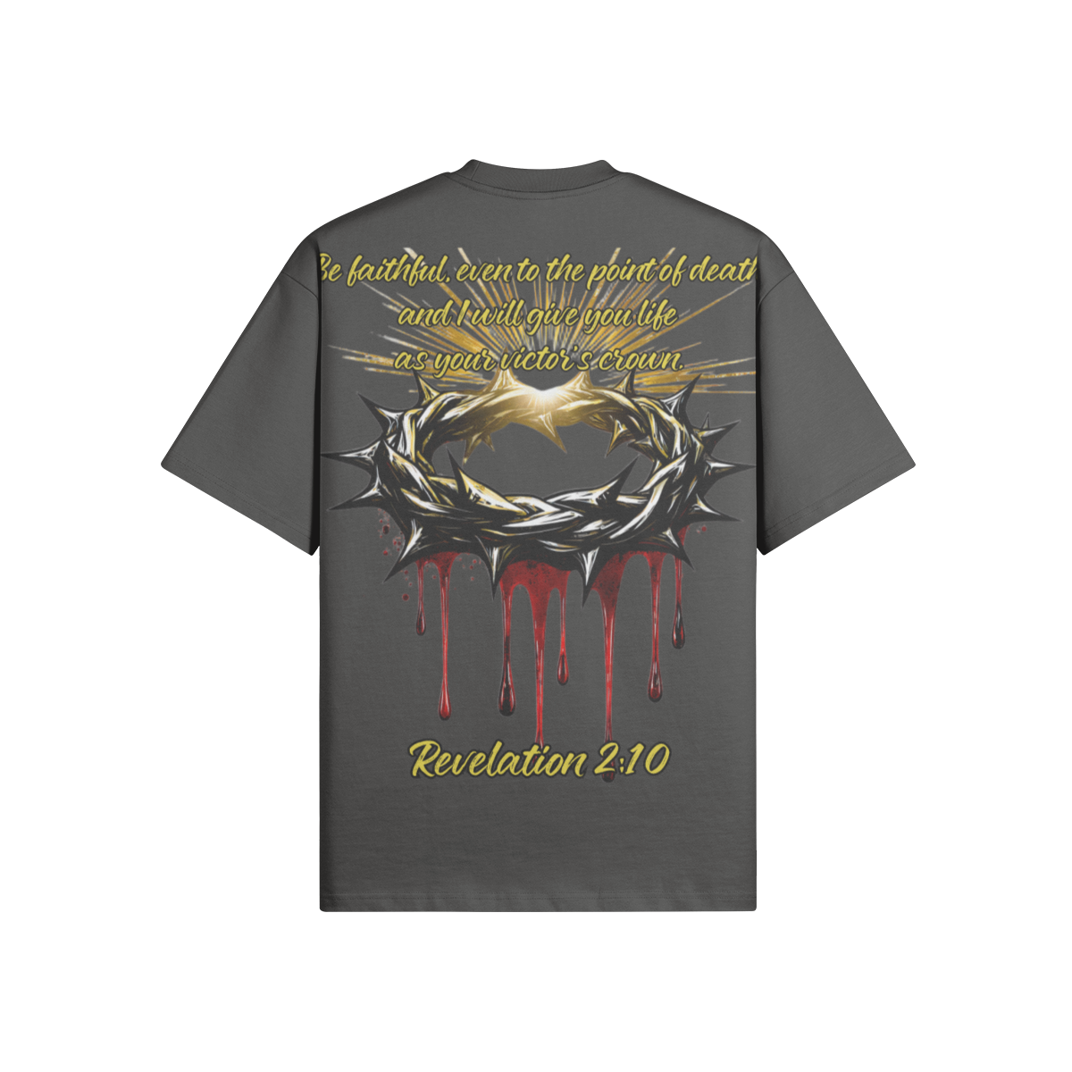 Misfit Mindset Faithful to Death Tee - Gothic metalcore design on black t-shirt