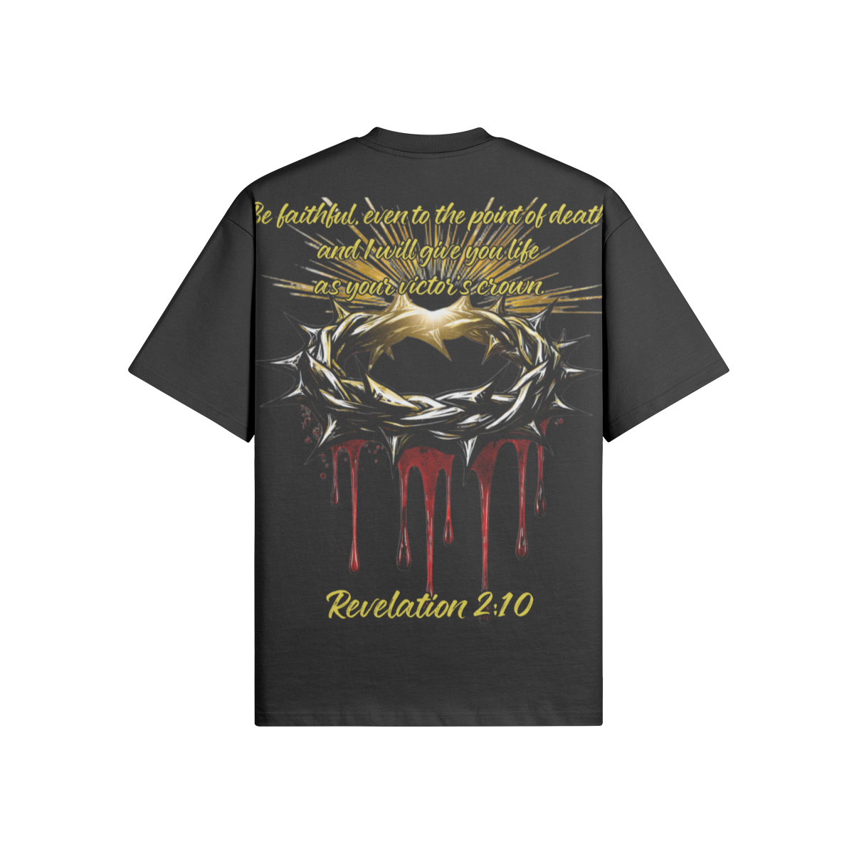 Misfit Mindset Faithful to Death Tee - Gothic metalcore design on black t-shirt