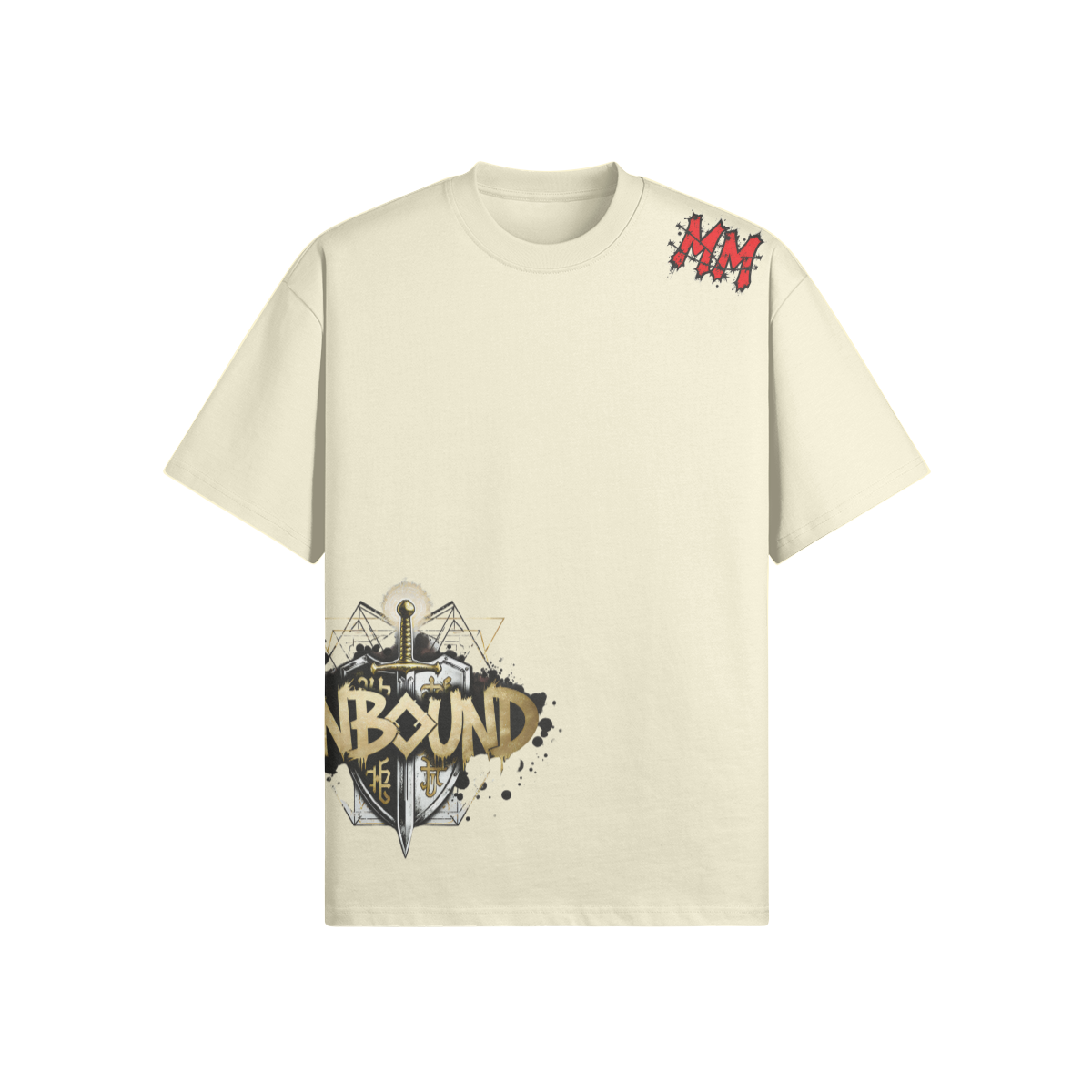 Misfit Mindset Unbound Tee - Gothic unbound design on black t-shirt