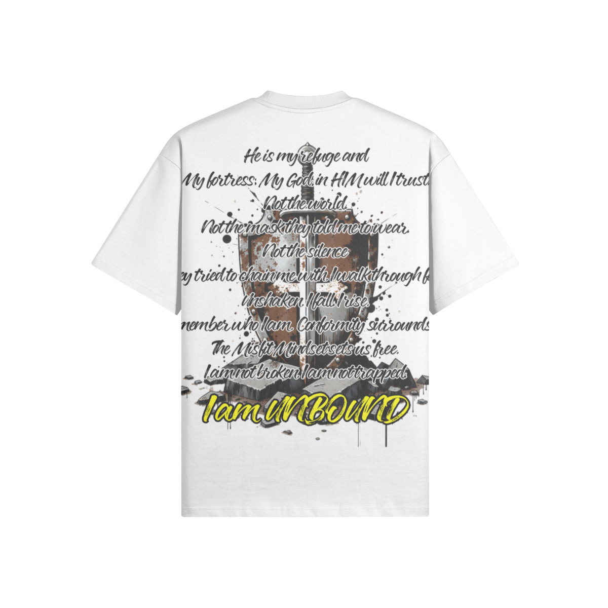 Misfit Mindset Unbound Tee - Gothic unbound design on black t-shirt