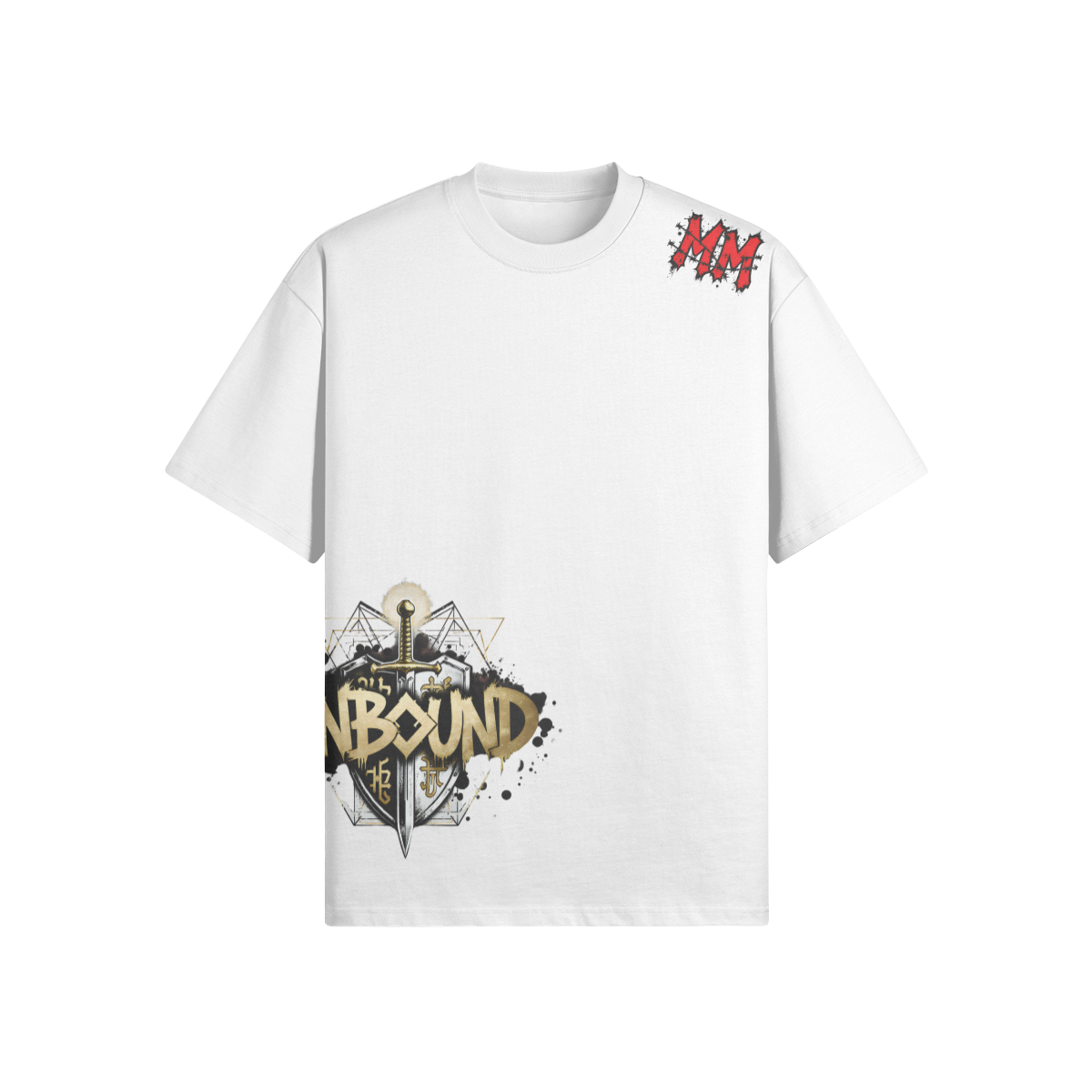 Misfit Mindset Unbound Tee - Gothic unbound design on black t-shirt