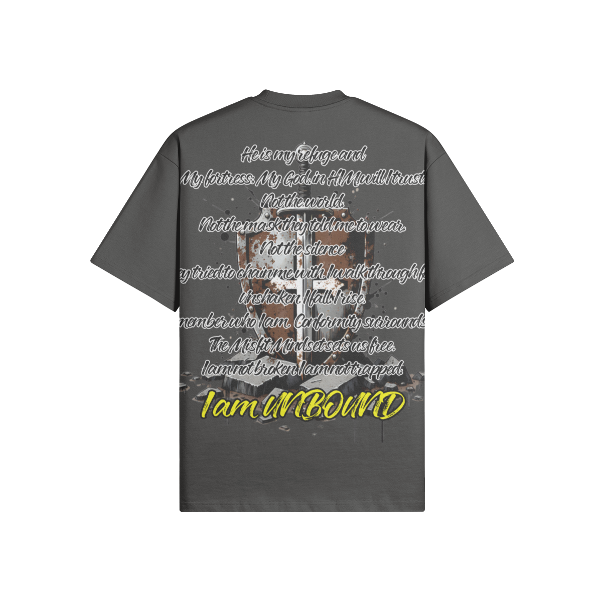 Misfit Mindset Unbound Tee - Gothic unbound design on black t-shirt