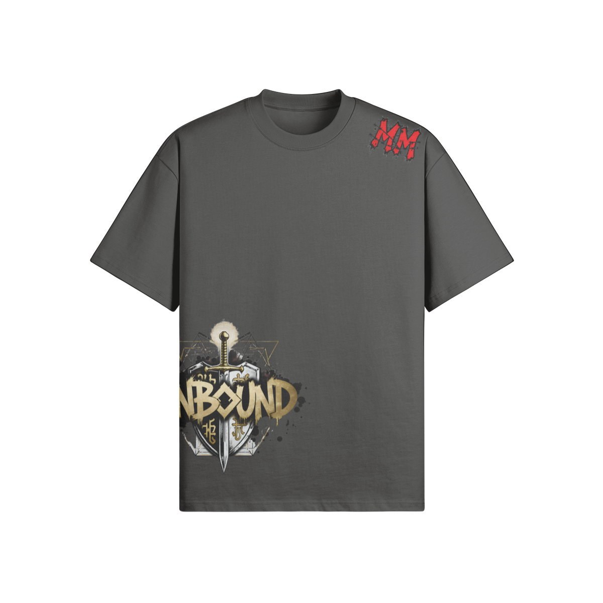 Misfit Mindset Unbound Tee - Gothic unbound design on black t-shirt
